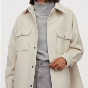 H&M Felted Shirt Jacket